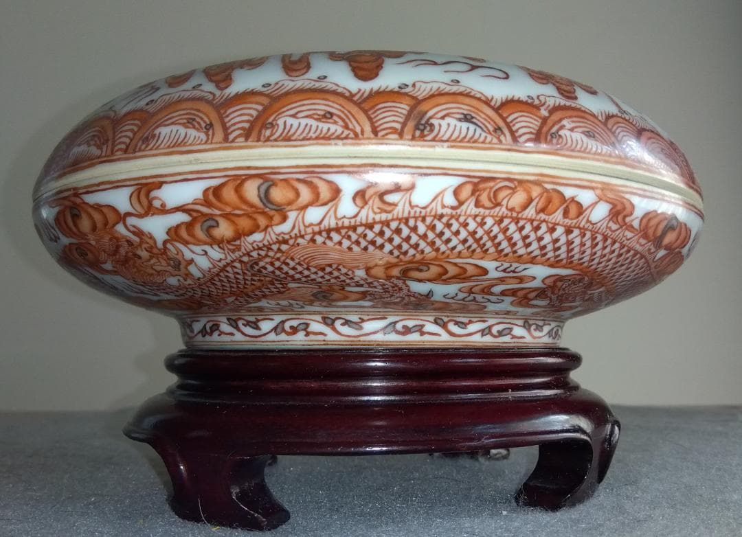 【Big Chef出品】中國清朝雍正年製　景徳鎮窯 龍鳳凰対盒子