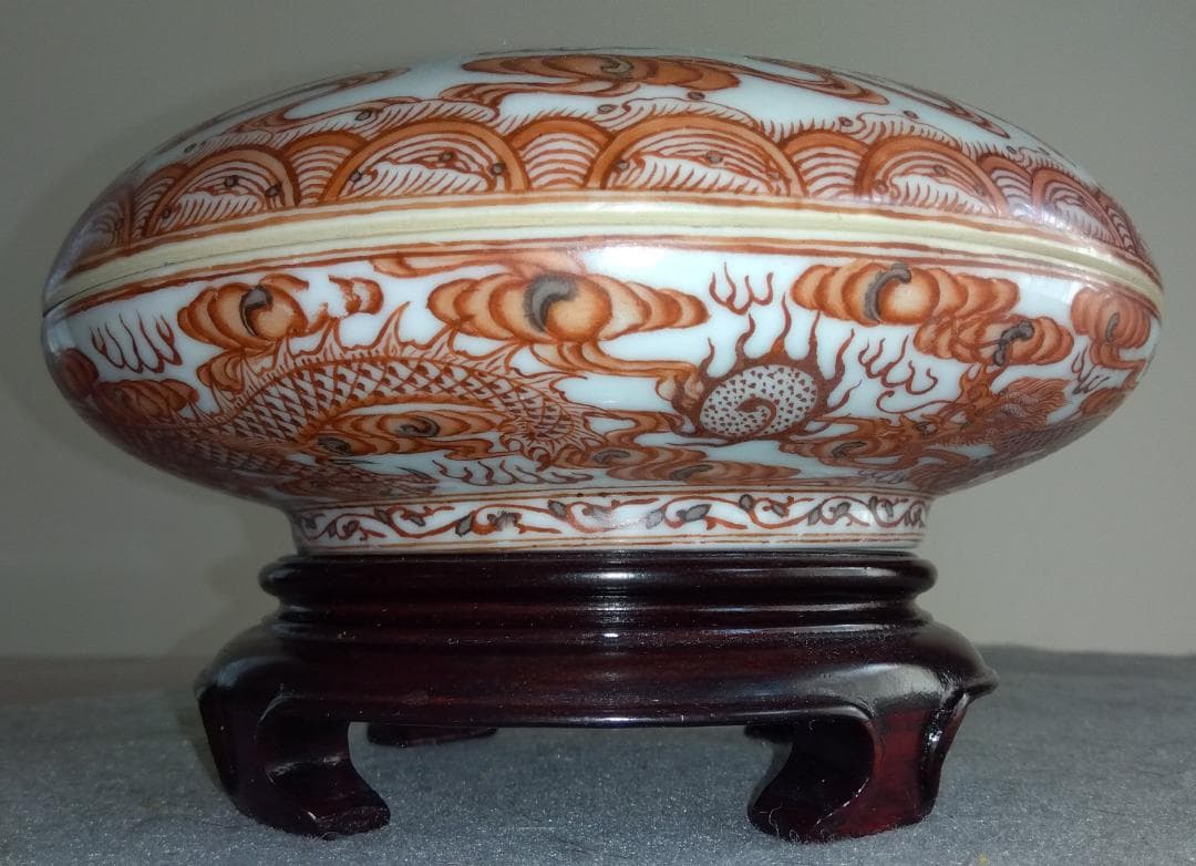 【Big Chef出品】中國清朝雍正年製　景徳鎮窯 龍鳳凰対盒子