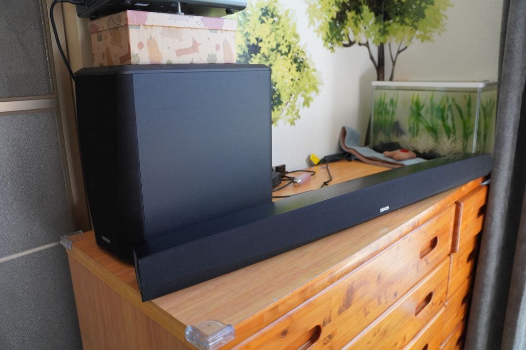 DENON DHT-S516サウンドバーとサブウーファー