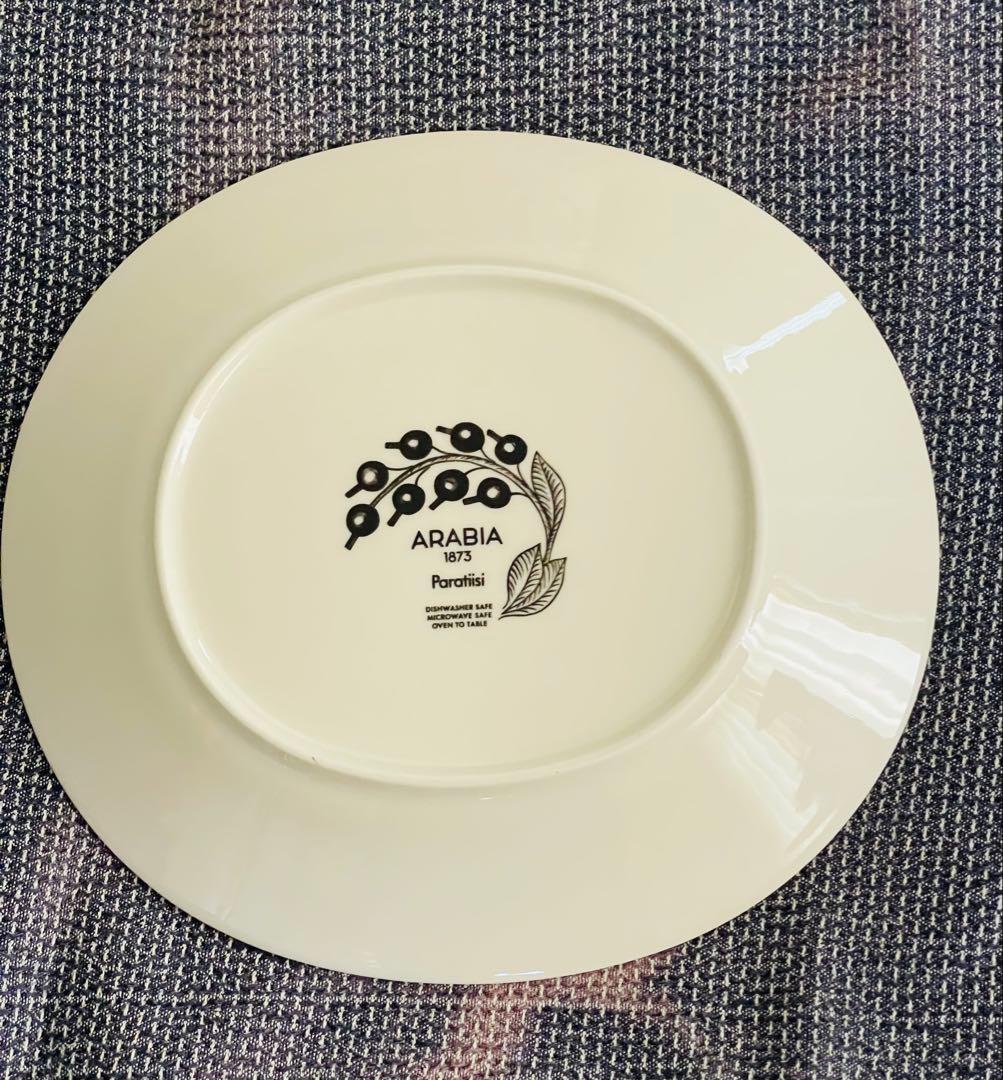 アラビア ブラックパラティッシ オーバルプレート25cm 2枚セット