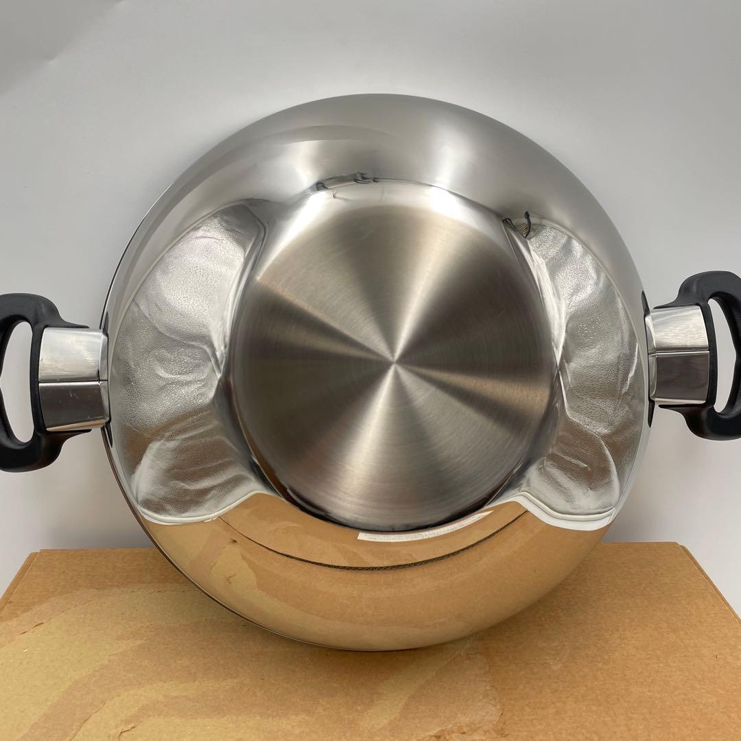 極美品 Amway アムウェイ クィーン ウォック 中華鍋 網2種付き