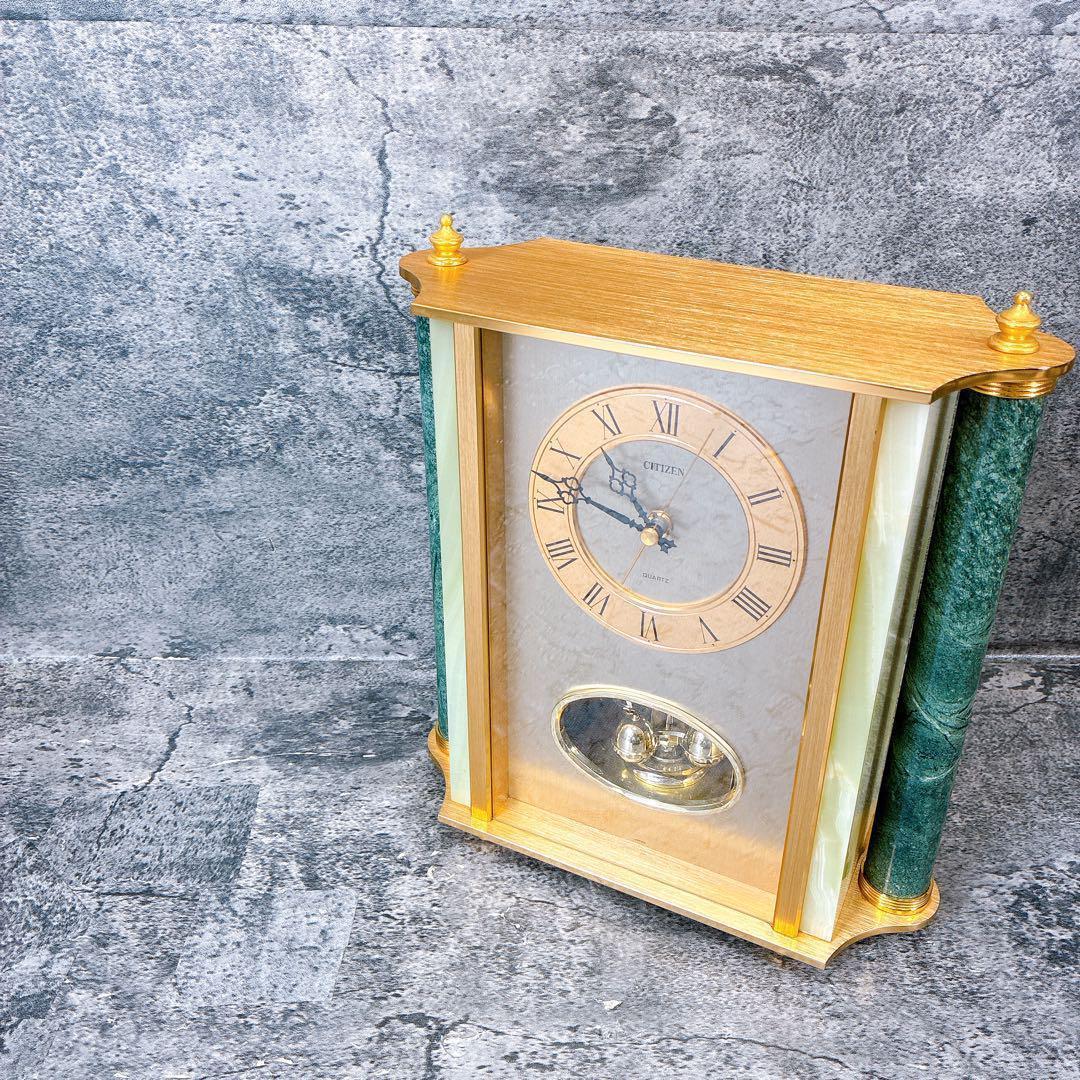 希少　一点もの　CITIZEN 置き時計 大理石　高級　アンティーク　ビンテージ