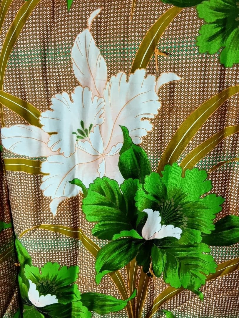 昭和　レトロ　モダン　花柄 　敷き布団