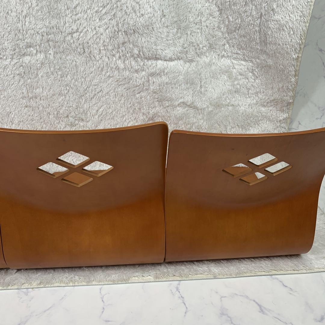 【美品】木製座椅子4脚セット　曲げ木 座敷椅子　チェア