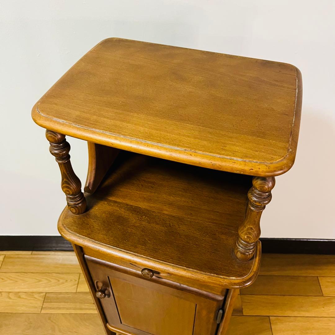 アンティーク ビンテージ シェルフ 引き出し 収納 テーブル サイドテーブル