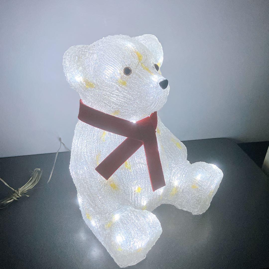 テディベア シロクマ2点セット　 LED