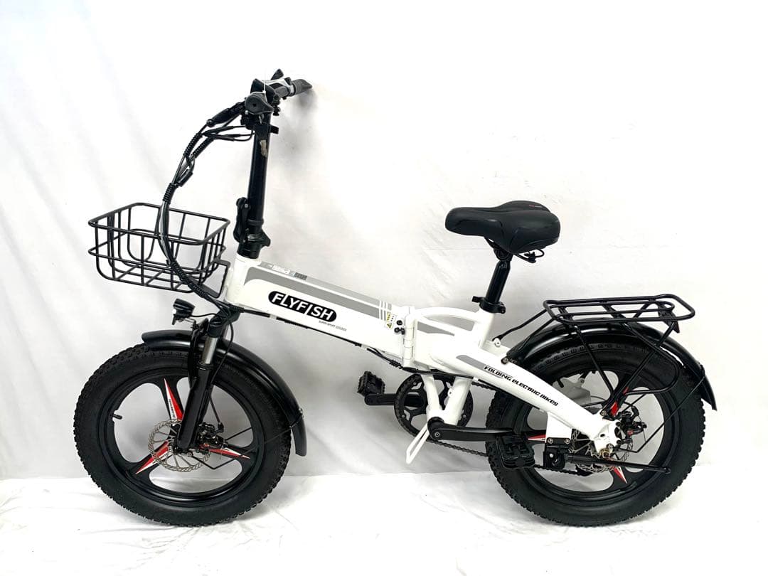 T尃用 FLYFISH ディスク式MTB折り畳み電動自転車BIKES 動作確認済