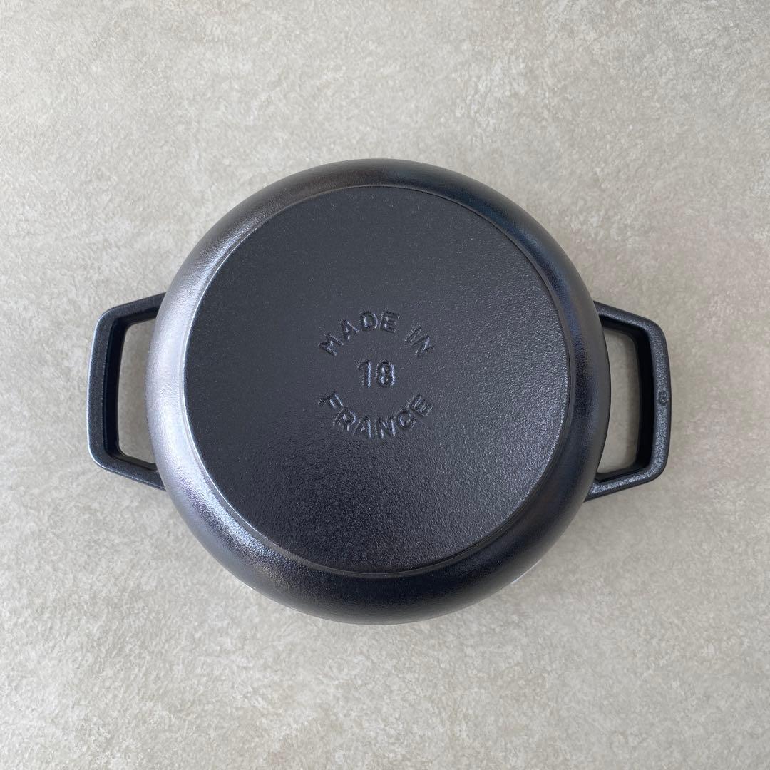 【新品】 公式 ストウブ ワナベ M ブラック 18cm