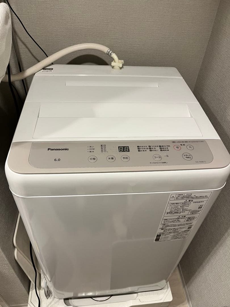 【1/10以降発送】22年 Panasonic NA-F60B15洗濯機 6kg