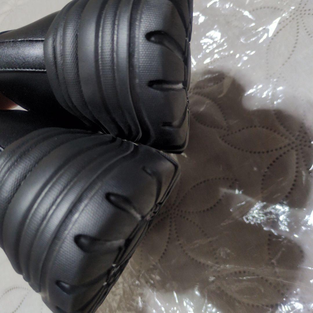 RANDA　ボリュームソールスニーカーライクローファー　ブラック　小さいサイズ