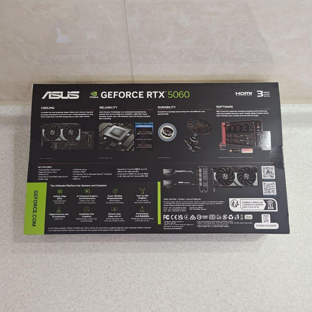 新品未開封 ASUS DUAL-RTX5060-O8G [PCIExp 8GB]