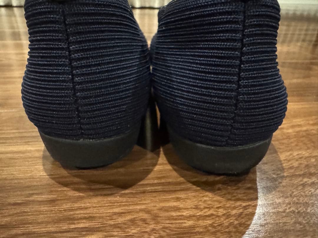 VIVAIA ネイビー フラットシューズ ワイドタイプ