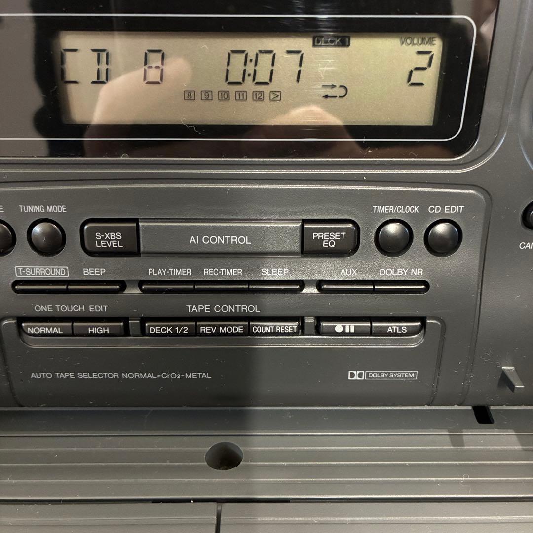 美品！パナソニック　コブラトップ搭載　CDラジカセ　RX-DT707 動作ok
