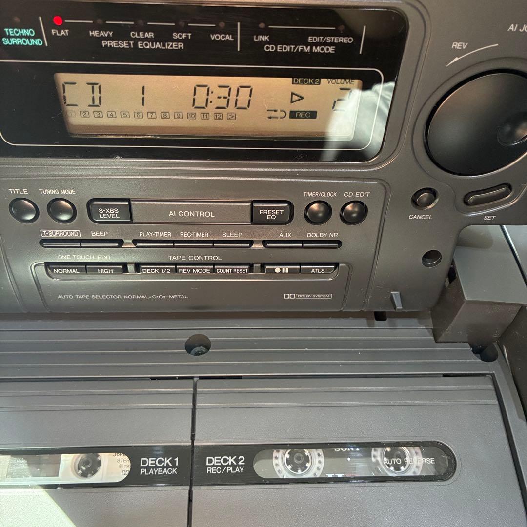 美品！パナソニック　コブラトップ搭載　CDラジカセ　RX-DT707 動作ok