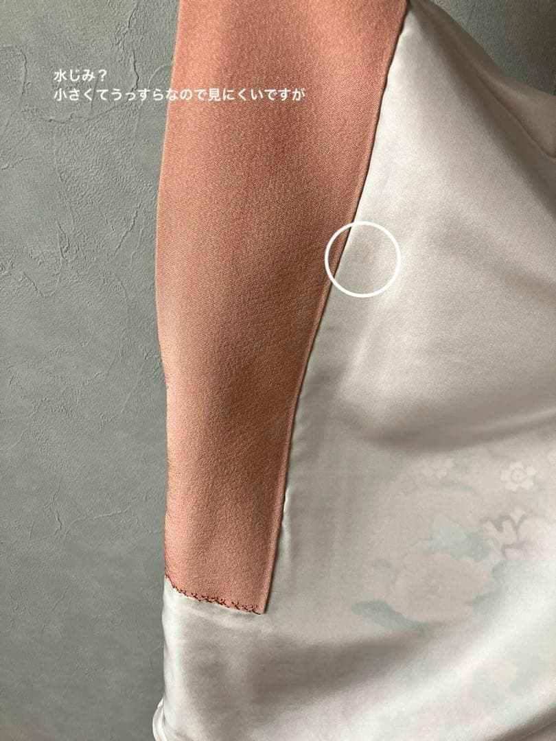 美品 雅な扇と四季草花の訪問着と長襦袢セット