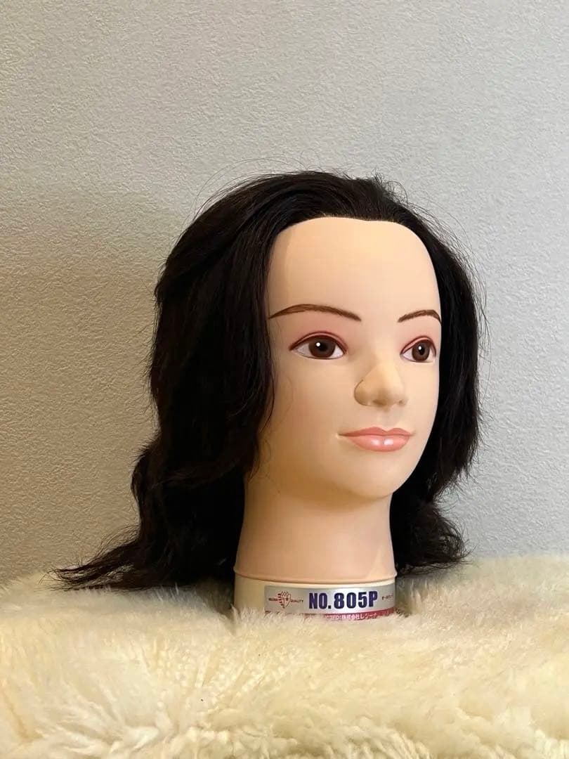 美品 仕込み済 美容師国家試験用オールウェーブウィッグ