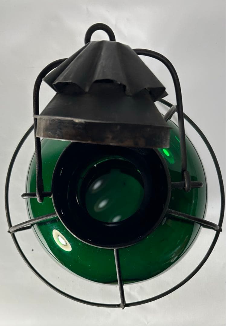 昭和レトロ　船舶用ランタン（吊り下げ/平置き100V電源点灯改造）＜25b14＞