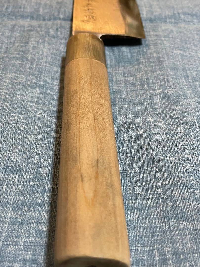 永世吉光　相出刃包丁　身卸包丁　水牛柄　刃渡り19.5センチ