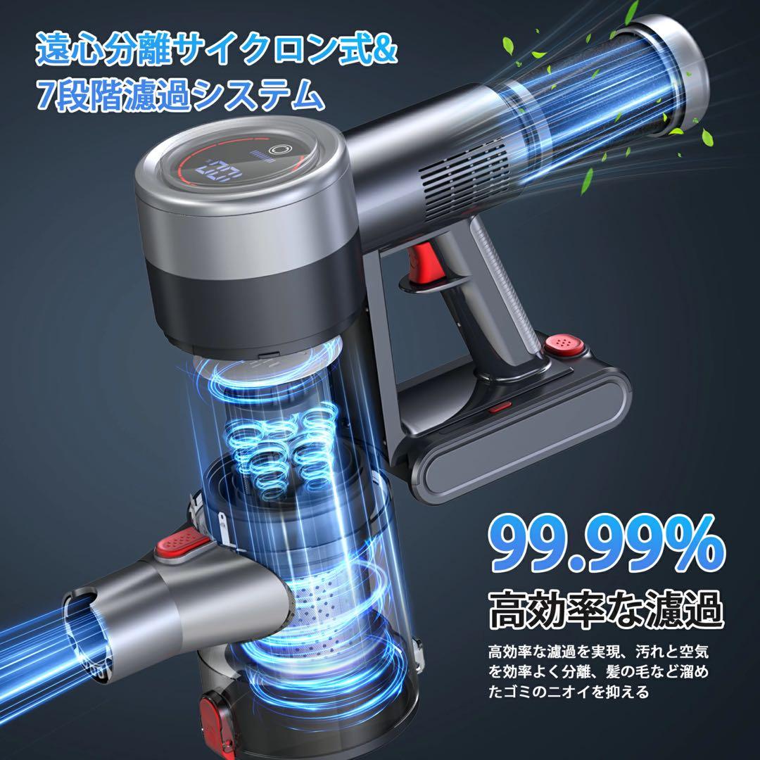 新品未使用⭐️LEDスティッククリーナー 65Kpa 楽天ランキング第1位商品
