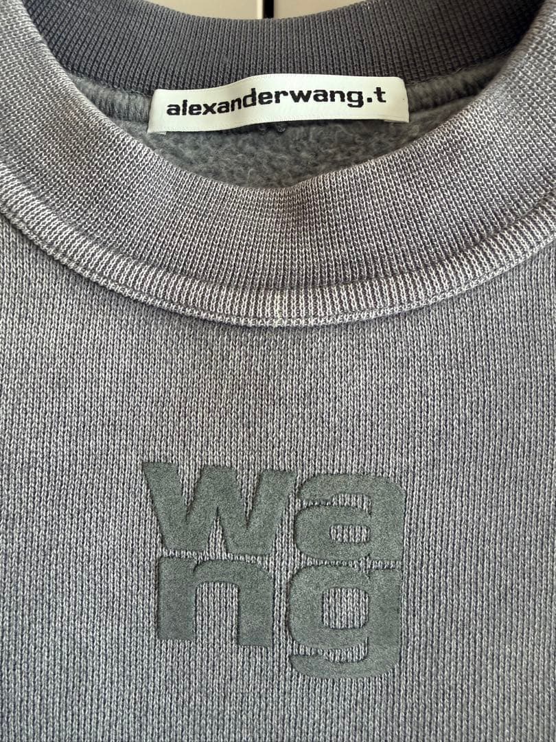 新品未使用　Alexander wang ロゴ 裏起毛 スウェットシャツ S
