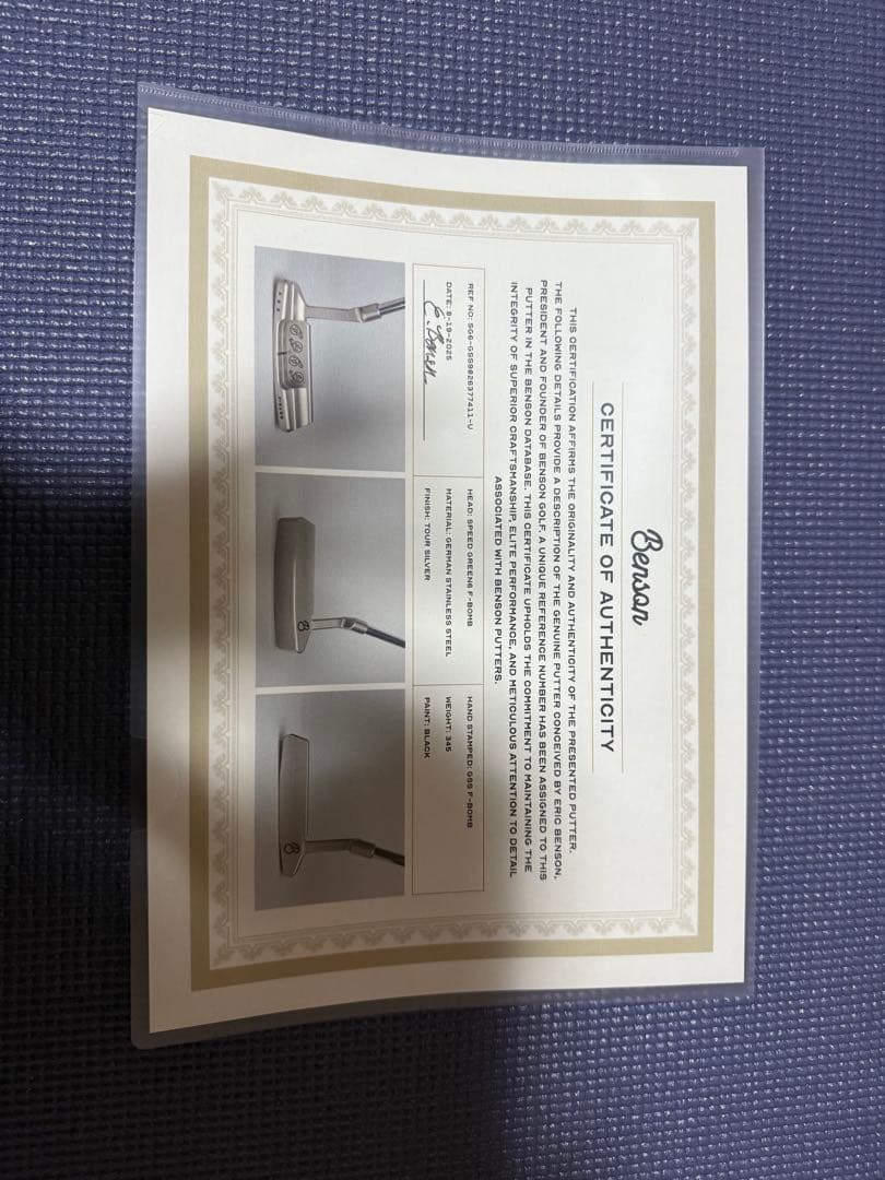 Benson GSS ガレージパターCOA有り