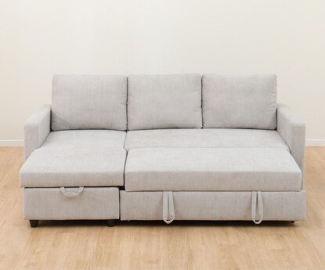 『いもりさん　』布張り カウチソファベッド　ノアーク2 撥水加工タイプ