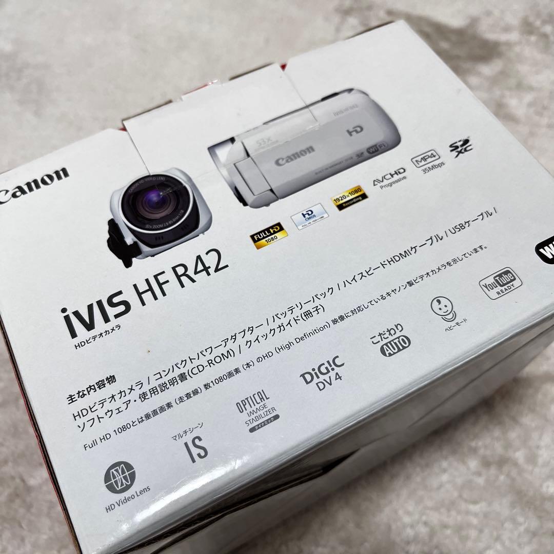 美品　Canon キャノン　iVIS HF R42 ビデオカメラ　ブラック
