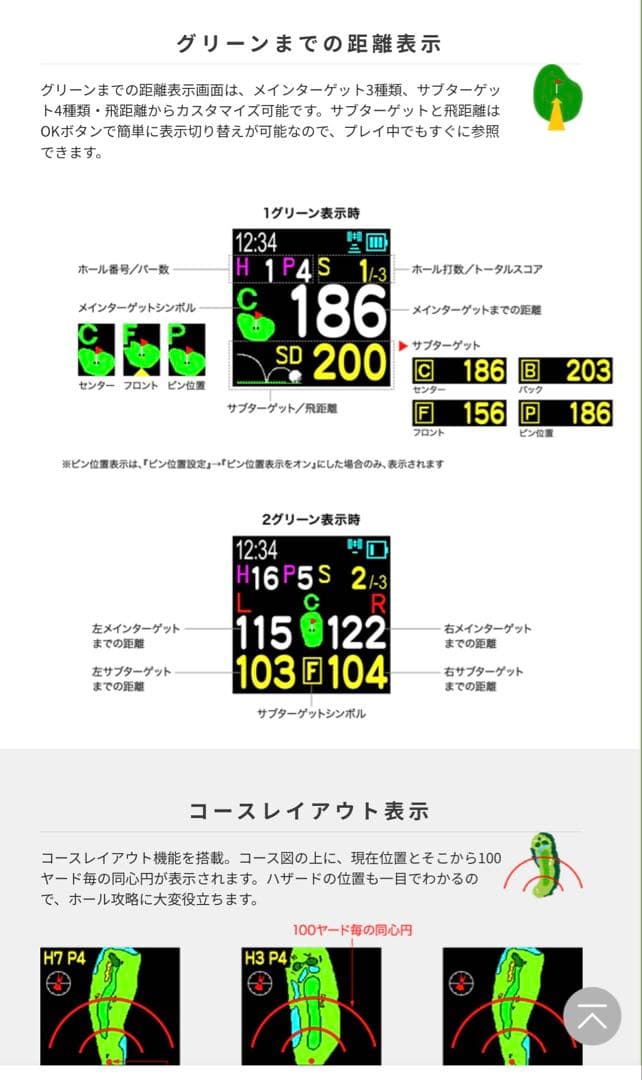 グリーンオン　ゴルフウォッチ　限定モデル