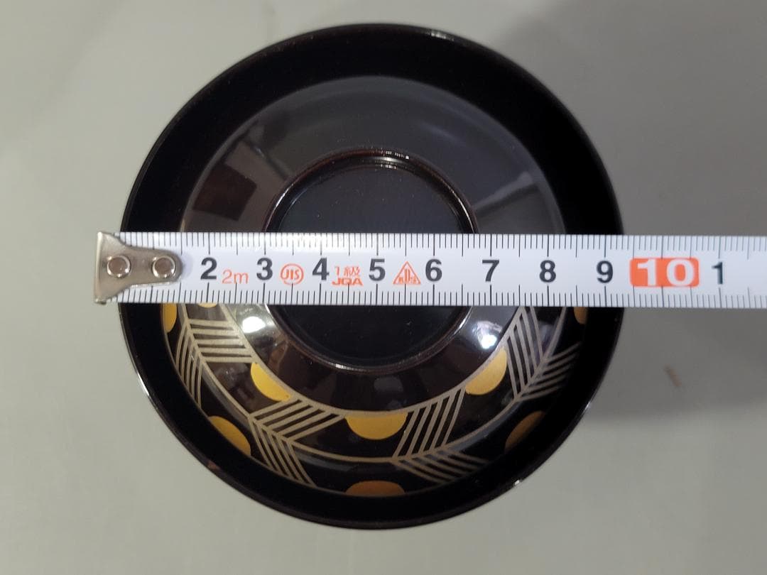 DT347 松庵好 鷹の羽吸物椀 塗師 道恵 共箱 時代物