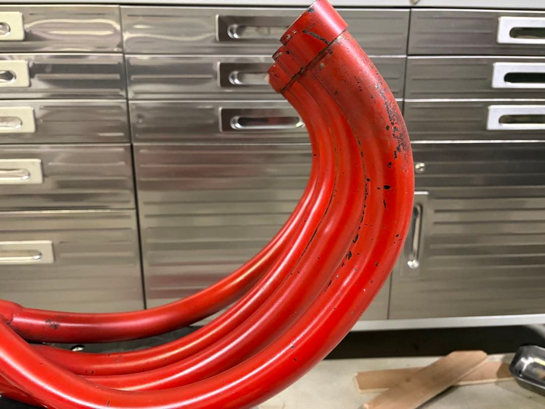 ゼファー400 ショート管　マフラー　赤