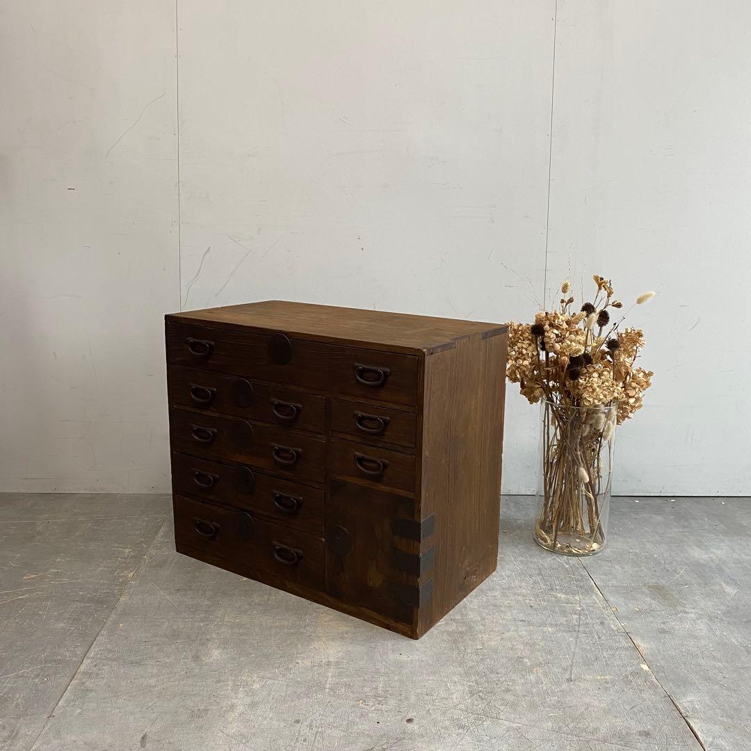 アンティーク チェスト 棚 収納 無垢材 チェスト テレビ台 z416