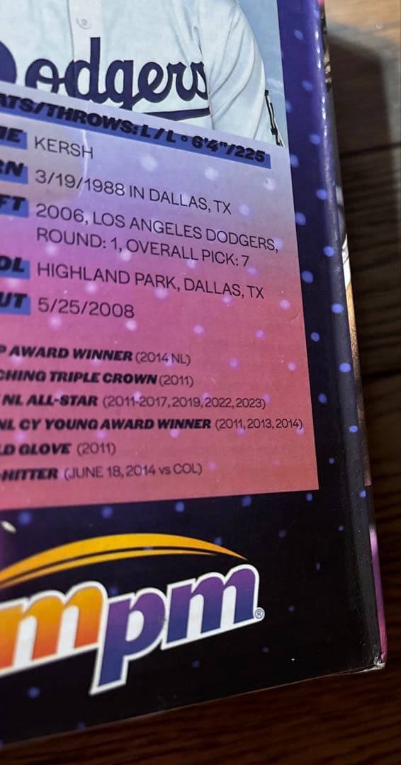 えるマッチョ　球場配布 ドジャース　ボブルヘッド　クレイトン・カーショー