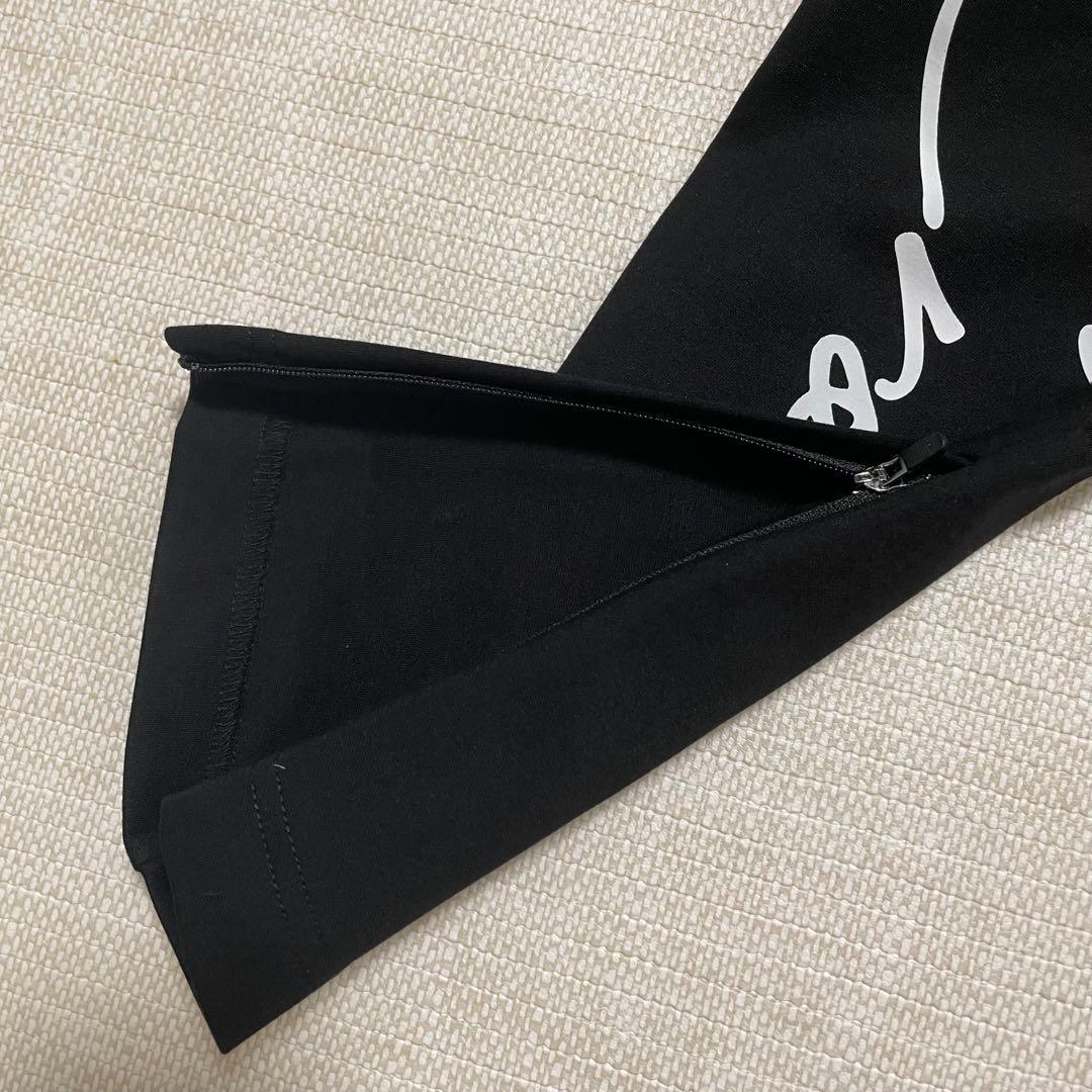 CRONOS ブラック スリムフィット 黒パンツ　ゴルフ