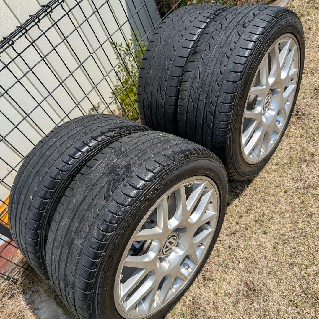 送料込み【フォルクスワーゲン】希少 BBS 17インチタイヤホイール 4本セット