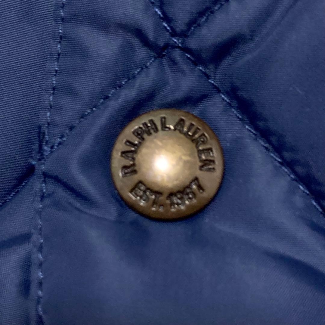 美品 ポロラルフローレン ダウンジャケット ダイヤキルティング 極暖 肉厚 紺