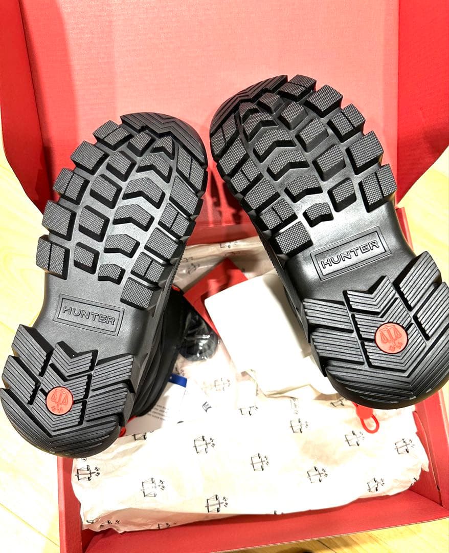 超人気 新品　HUNTER スノーブーツ ショート UK5 (24cm) 防寒