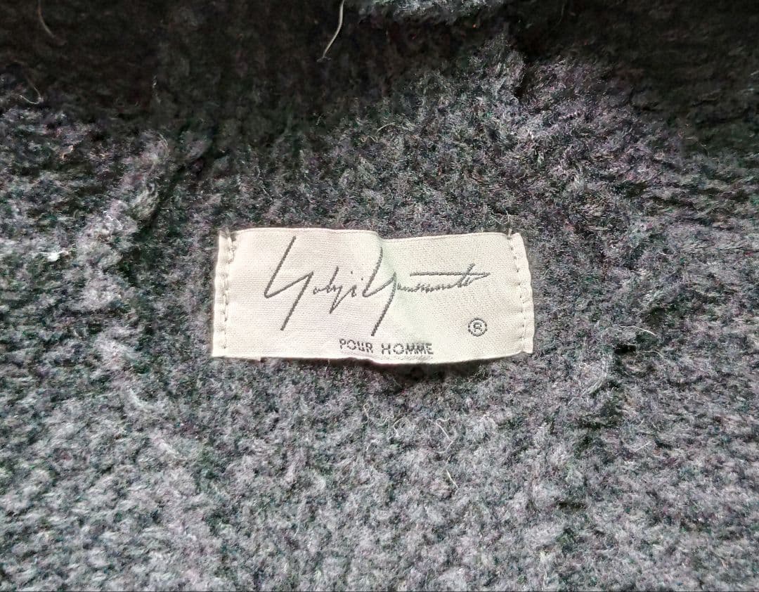 ★美品 19aw 多素材赤ラインダブルニットコート yohjiyamamoto