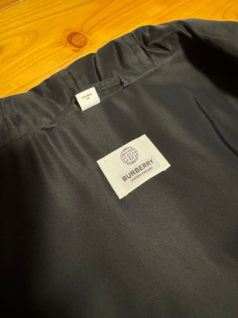 バーバリー ロンドン バックロゴ フード付き ナイロン ロング モッズコート