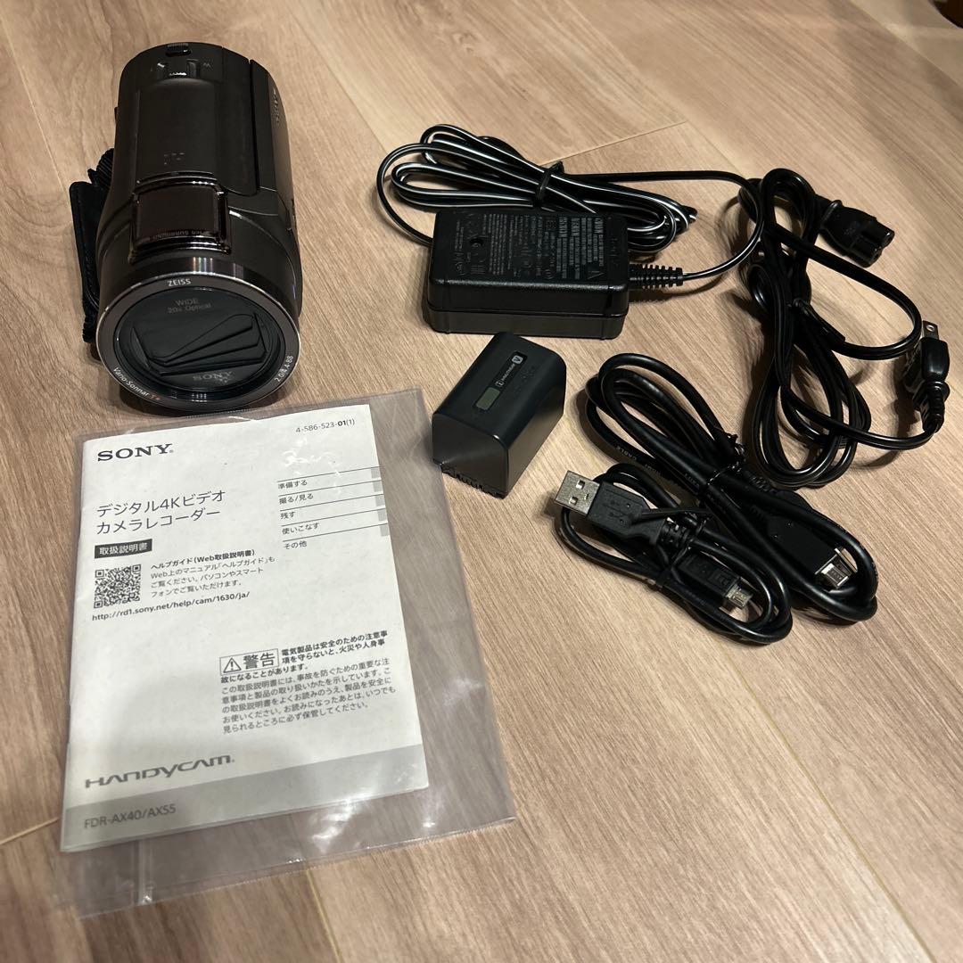 SONY FDR-AX40 4K ハンディカム ビデオカメラ