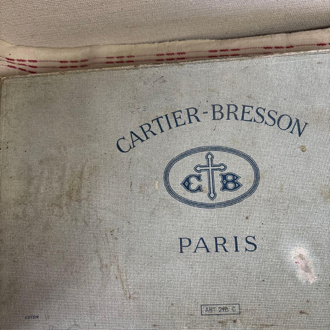 フランスアンティーク　カルティエブレッソン　ペーパーボックス　中箱入り　取手付き