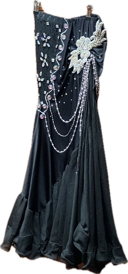 《ベリーダンス衣装 スカート》 ブラック