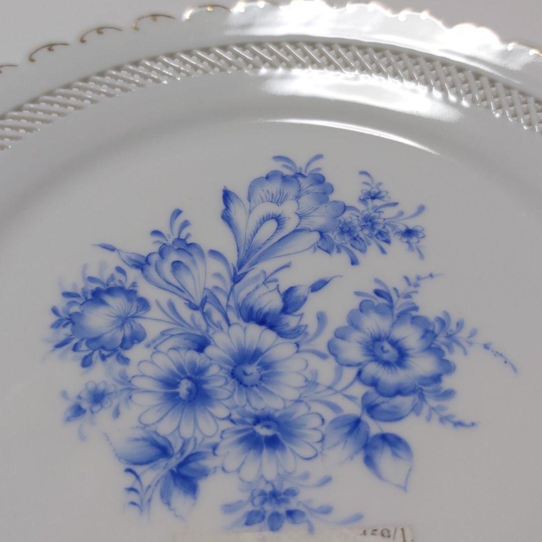 マイセンスタイル 新品 ハンドメイド 手描き 絵付け プレート 希少 激レア