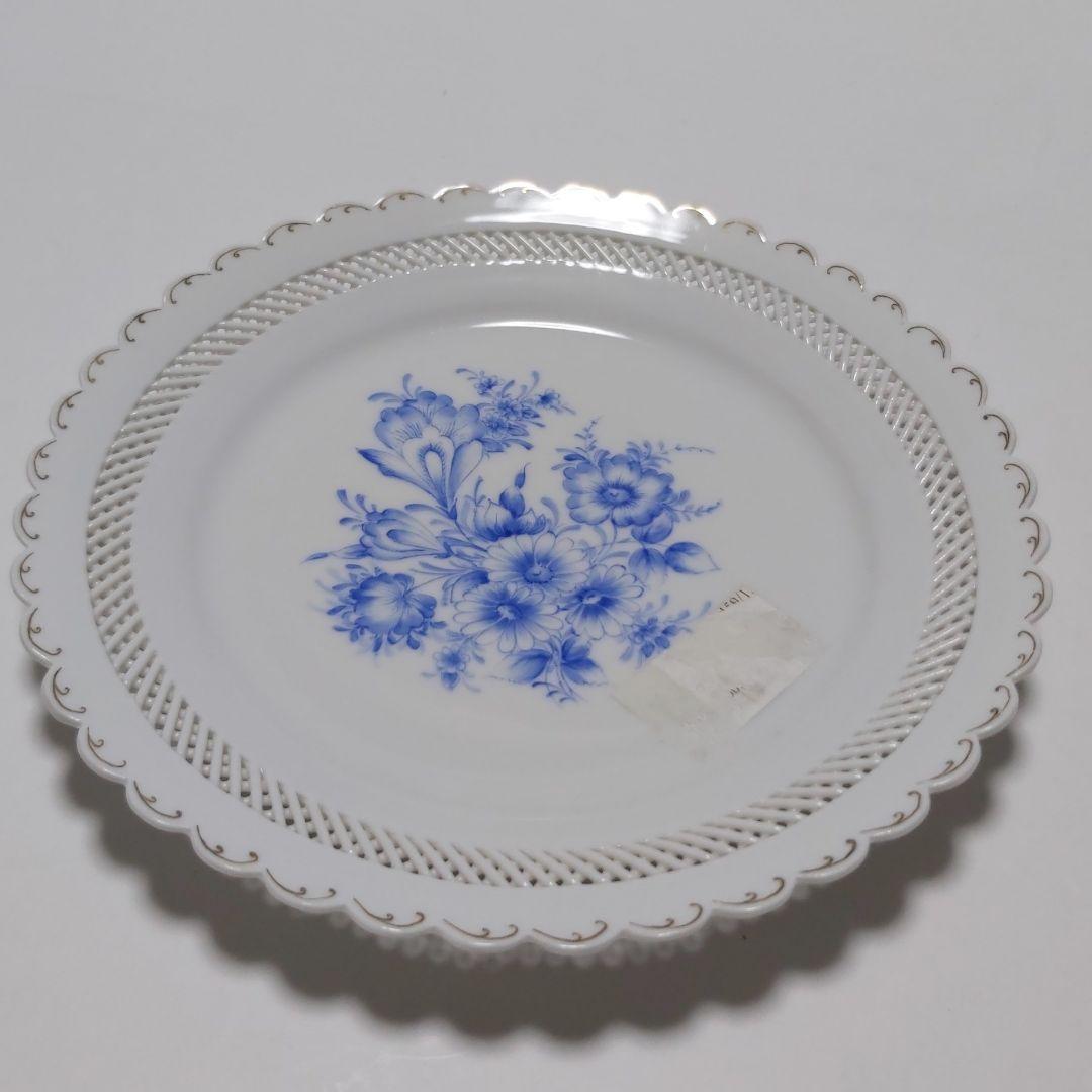 マイセンスタイル 新品 ハンドメイド 手描き 絵付け プレート 希少 激レア