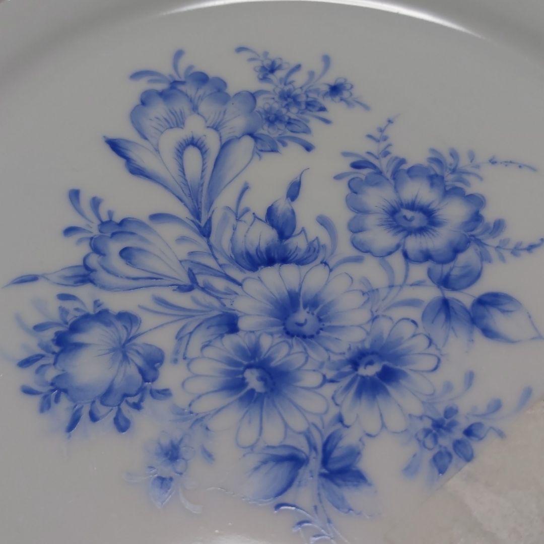 マイセンスタイル 新品 ハンドメイド 手描き 絵付け プレート 希少 激レア