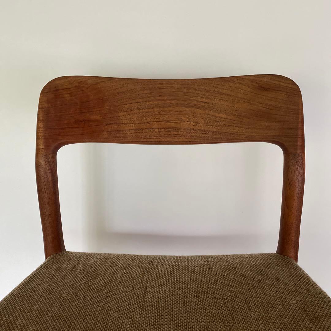 J.L. Møller No.75 ダイニングチェア チーク ファブリック