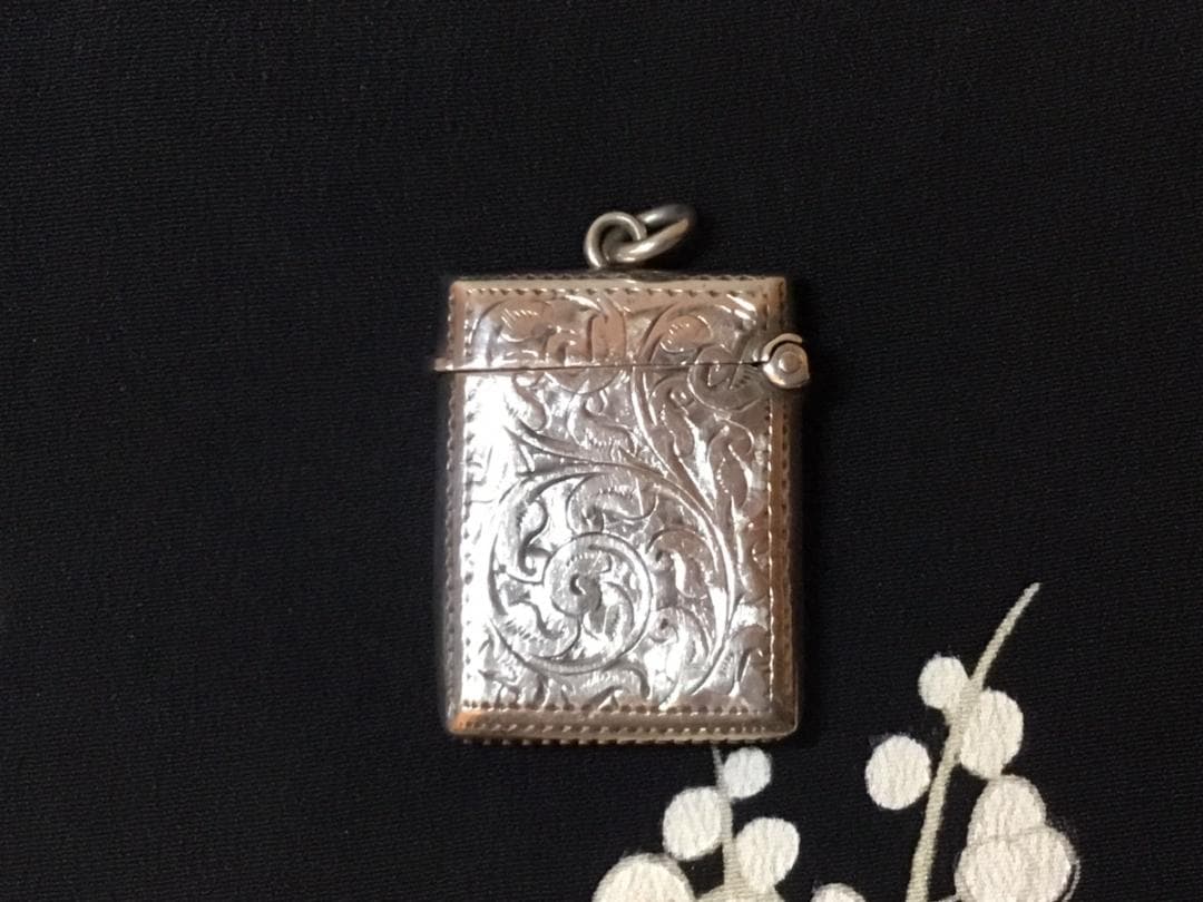 アンティーク シルバー マッチケース バーミンガム 1908年 15.2g