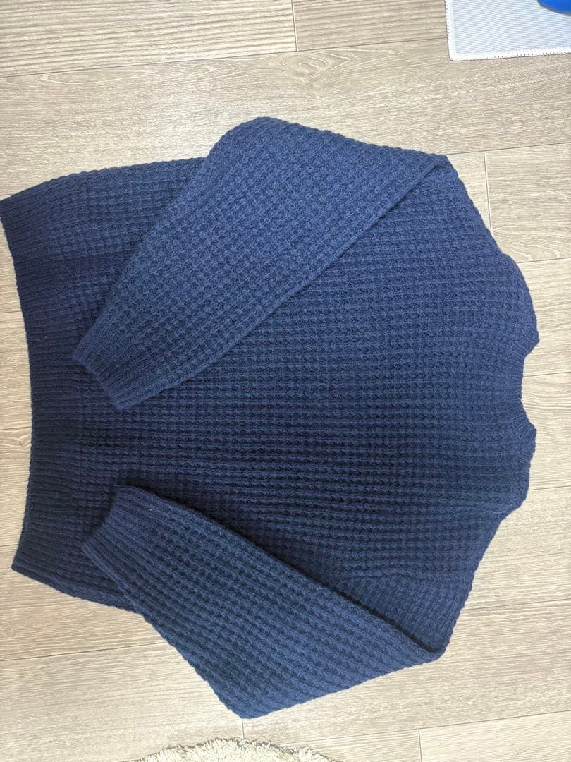 supreme ワッフルニット　ネイビー　XL