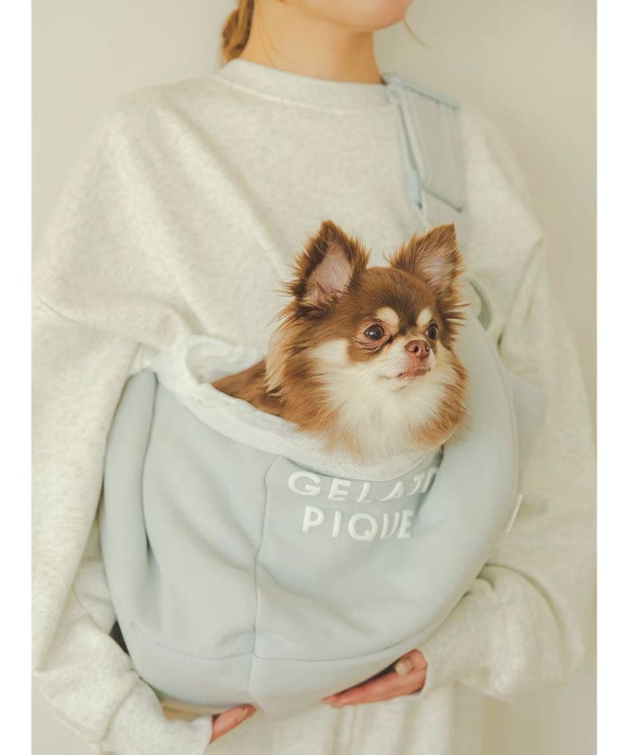 【アップデートタイプ底板クッションあり】ジェラートピケ スリングバッグ ピンク