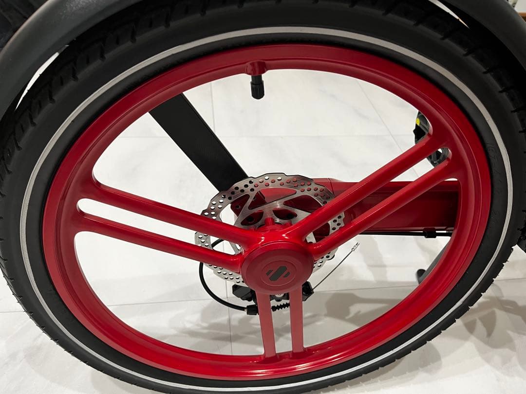 未使用に近い　折りたたみ電動アシストHONBIKE STONE PLUS予備バ付