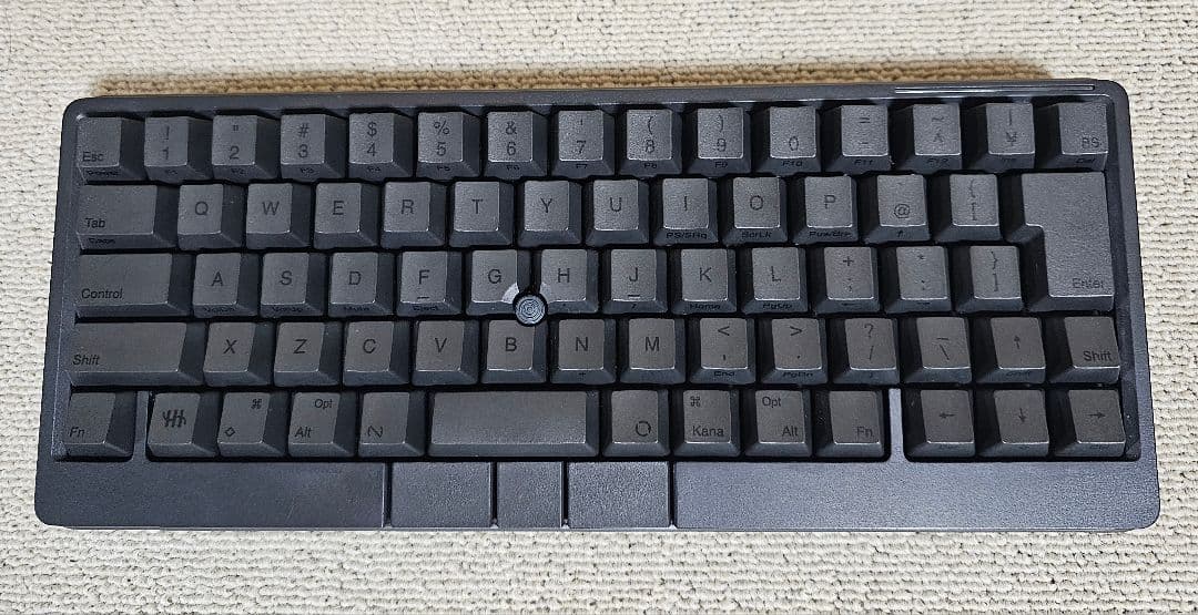 【中古】HHKB Studioキーボード日本語配列(炭＋キートップ雪＋専用ケース